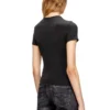 t-uncutieslong-od Slim-fit T-shirt with metallic Oval D