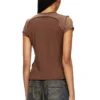 t-unrawy Henley T-shirt with peel-off effect