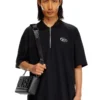 t-vor-od Polo shirt with half zip