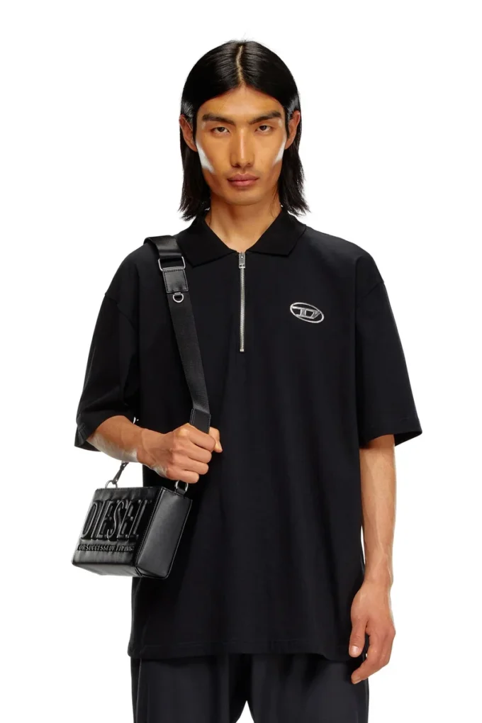 t-vor-od Polo shirt with half zip
