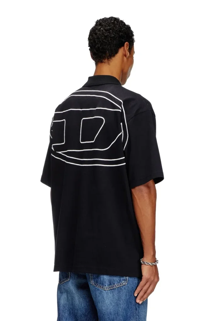 t-vort-megoval-d Polo shirt with maxi oval D embroidery