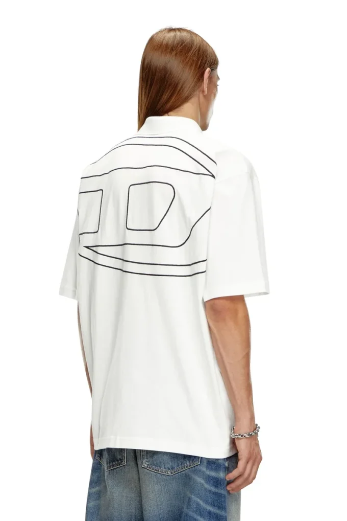 t-vort-megoval-d Polo shirt with maxi oval D embroidery