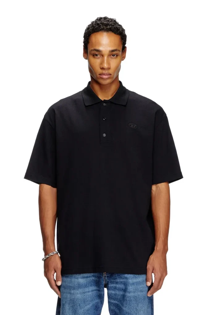 t-vort-megoval-d Polo shirt with maxi oval D embroidery