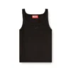 t-wife-od Slim tank top with laser-cut Oval D