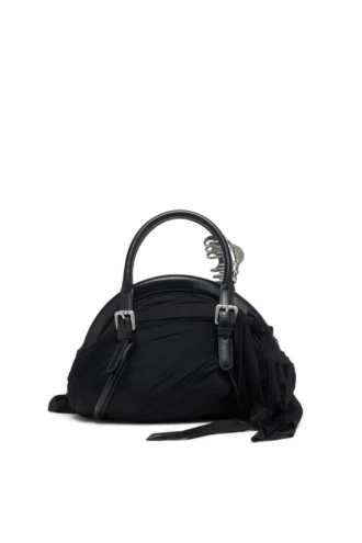 trash-d top handle Trash-D-Bandana handbag in jersey and leather