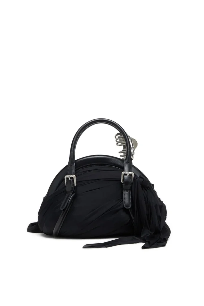 trash-d top handle Trash-D-Bandana handbag in jersey and leather