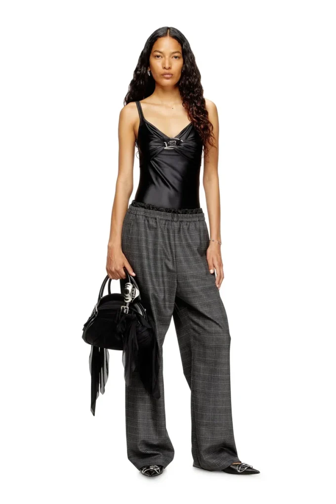 trash-d top handle Trash-D-Bandana handbag in jersey and leather