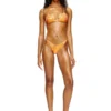 tropik_ta bra Metallic bikini top with lotus print