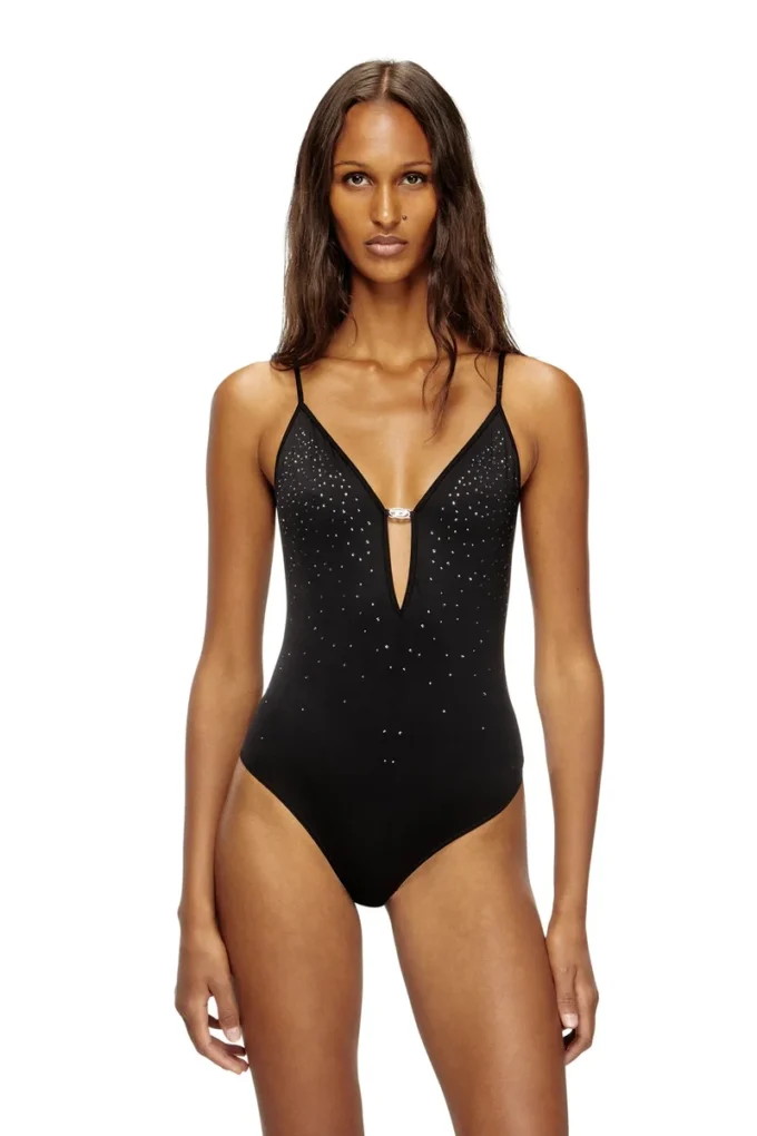 ufby-oval-d-bodysuit Microfibre bodysuit with crystals