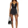 ufby-oval-d-bodysuit Microfibre bodysuit with crystals