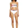 ufsb-melanie Strapless bra with maxi logo