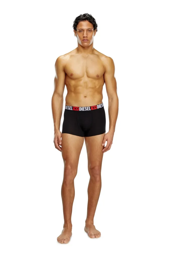 umbx-damienthreepack Three-pack of all-over logo waist boxers