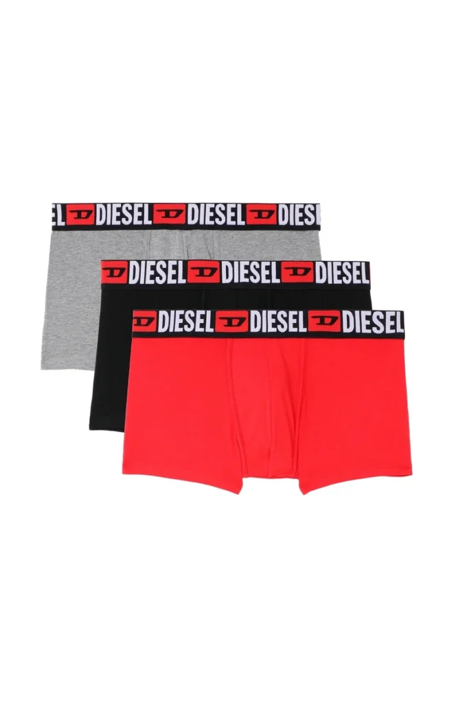 umbx-damienthreepack Three-pack of all-over logo waist boxers