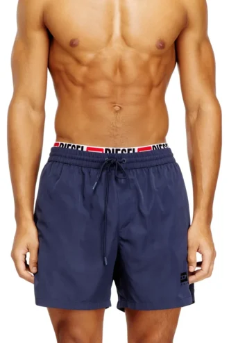 visper-41-d-core Mid-length swim shorts with logo print