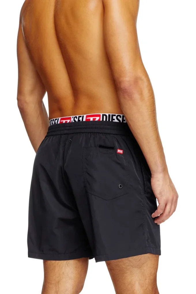 visper-41-d-core Mid-length swim shorts with logo print