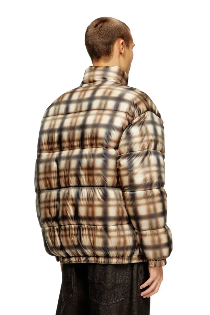 w-bourbon-enbm Reversible padded bomber jacket