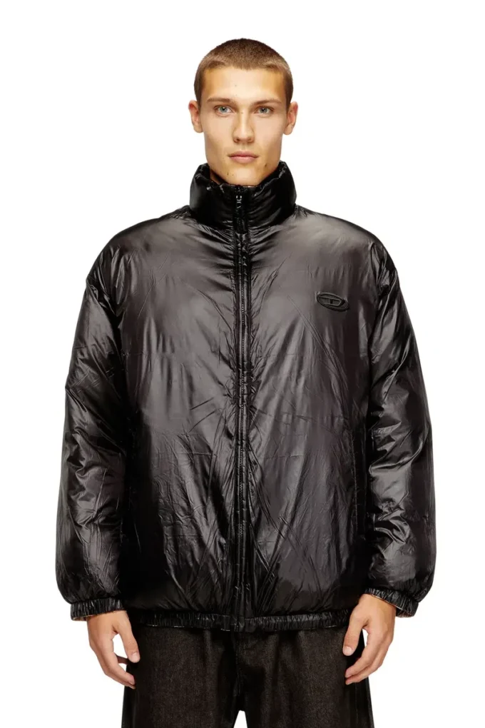 w-bourbon-enbm Reversible padded bomber jacket