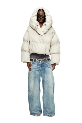 w-iley-t1 Wrap puffer in bi-stretch nylon