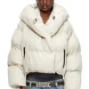 w-iley-t1 Wrap puffer in bi-stretch nylon