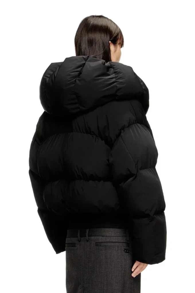 w-iley-t1 Wrap puffer in bi-stretch nylon