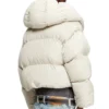 w-iley-t1 Wrap puffer in bi-stretch nylon