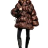 w-inona Short quilted down coat with belt