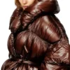 w-inona Short quilted down coat with belt
