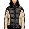 w-ostend Hooded puffer jacket in shiny ripstop