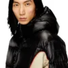w-ostend Hooded puffer jacket in shiny ripstop