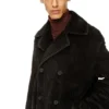 w-otis Pea coat in treated corduroy