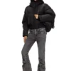 w-peyt-short-new-p1 Hooded down jacket in crinkled nylon