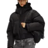 w-peyt-short-new-p1 Hooded down jacket in crinkled nylon