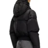 w-peyt-short-new-p1 Hooded down jacket in crinkled nylon