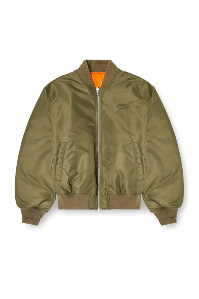 w-type-d1 Padded bomber jacket with Oval D embroidery