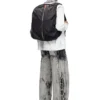 zip-d backpack x Zip-D-Backpack in check-jacquard shell